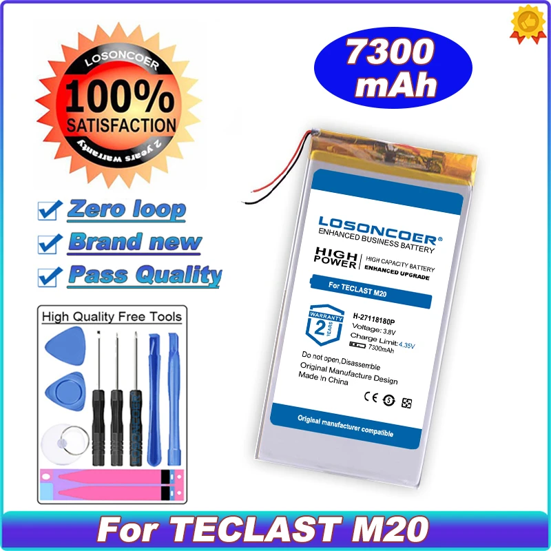 

LOSONCOER Good 7300mAh H-27118180P Tablet PC Battery For TECLAST M20 4G