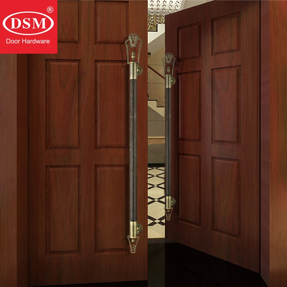 Premium Bronze Entrance Door Handle Clubhouse/Hotel Solid Natural ...