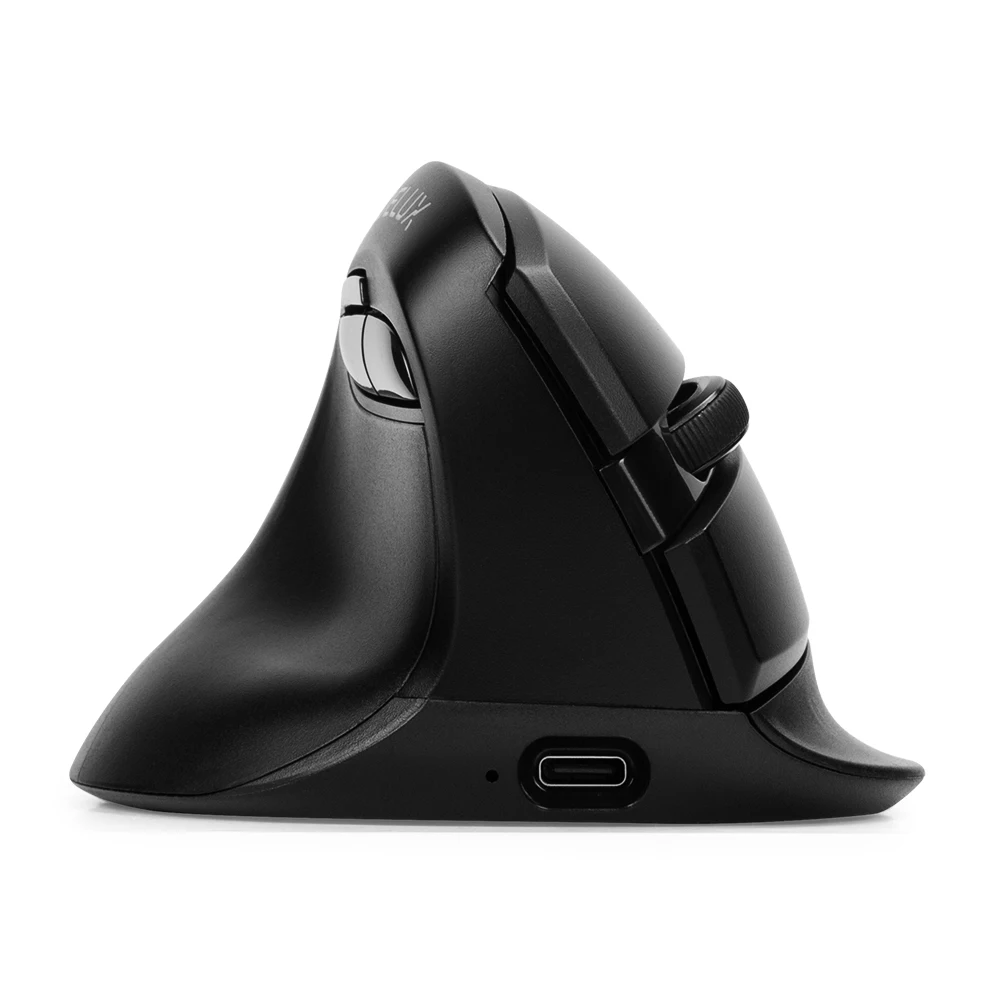 Wireless Ergonomic Mouse for Office Small Hand Bluetooth 2.4GHz Rechargeable Silent Click M618ZD