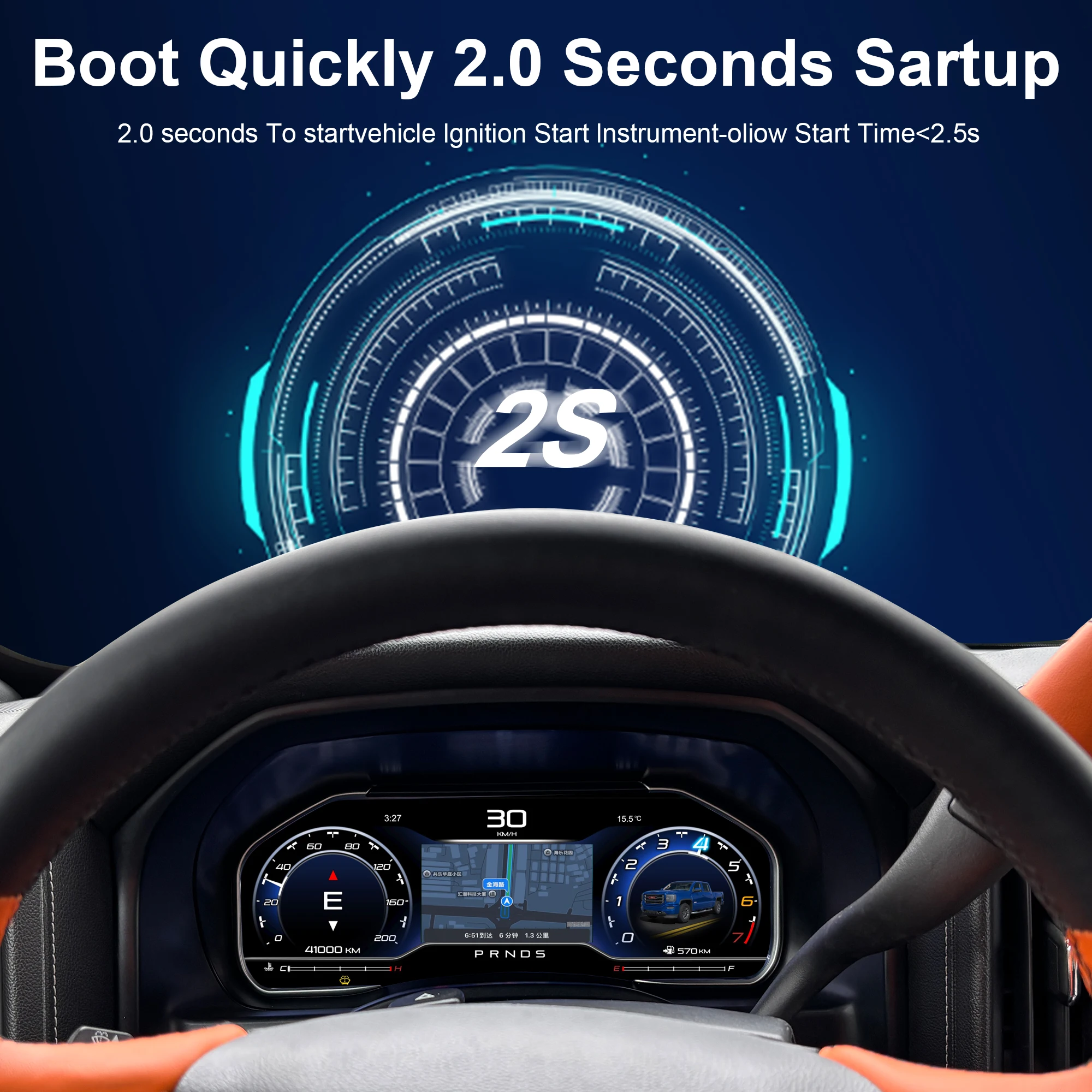 Digital Instrument Cluster For Chevrolet Suburban Tahoe Silverado GMC SIERRA Yuk