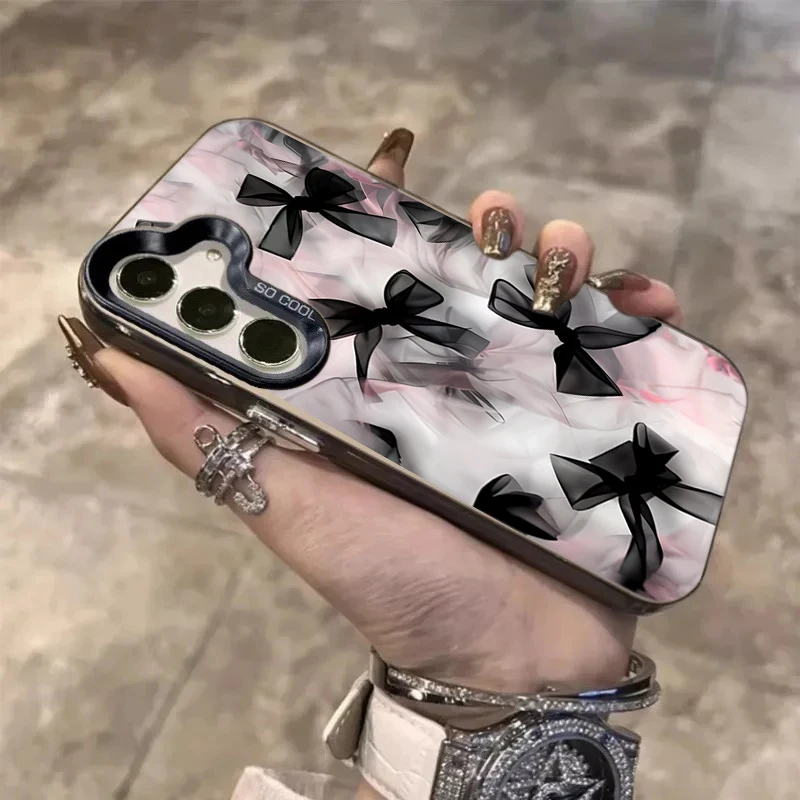 Elegant Lace Bowknot Laser Phone Case