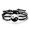 Bracelet tressé Dragon Tai Chi Gossip pour femmes et hommes, meilleurs amis, réglable, Yin Yang, bijoux de Couple à la mode, 2 pièces/ensemble