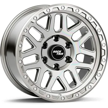 20" Wheel for Toyota Tacoma – 6x5.5 / 6x139.7 Bolt Pattern, 20x9 Size, 12mm Offset, 106.1mm Bore, Machined Silver Finish 1
