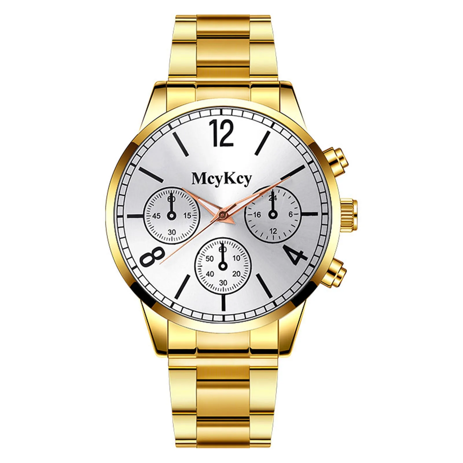 

Часы наручные мужские кварцевые с большим циферблатом, роскошные модные дизайнерские деловые Элитные эфирные золотые, из сплава