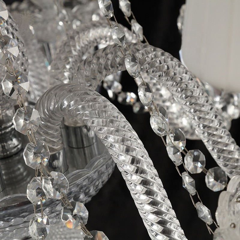 Crystal Chandelier Living Room Duplex Building European Creative Personality Candle Hotel Banquet Lights House Engineering