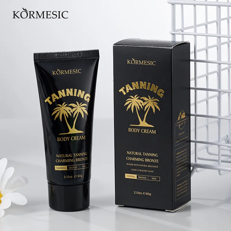 KORMESIC Tanning Body Cream Moisturizing Easy Coloring Body Cream Care