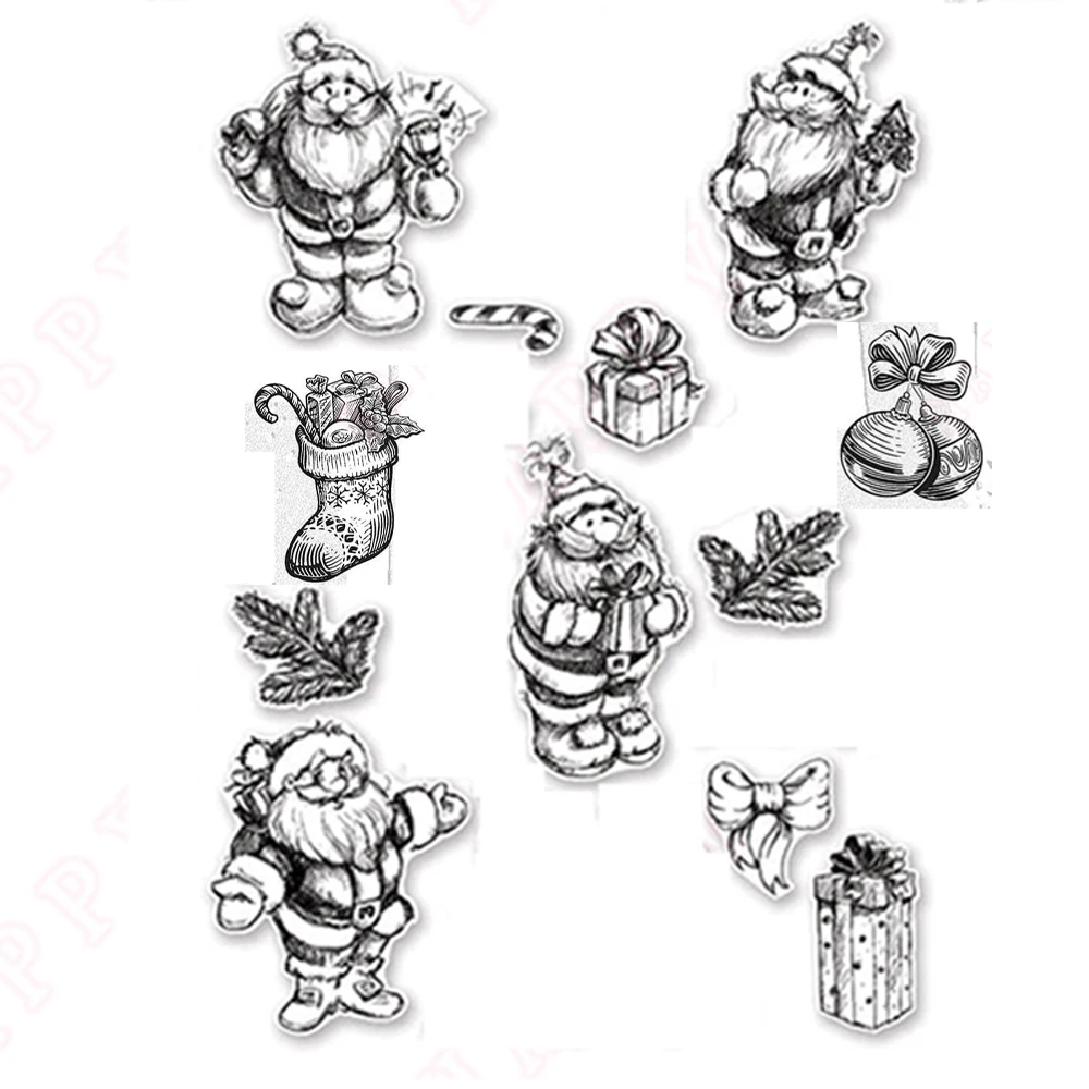Christmas Metal Cutting Dies Stamp Scrapbook Diary Decoration Stencil Embossing Template DIY Greeting Card