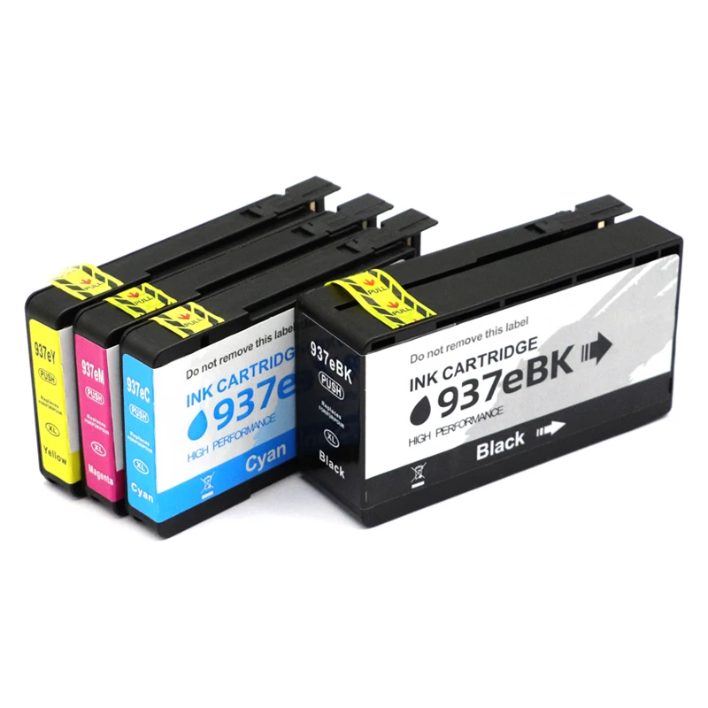937e 937XL Cartridges With Chip Compatible With HP 937 Printer Cartridges Multipack 937e For HP OfficeJet 9120b 9110b 9130b 9117b 9720b 9720 9730 Printer Cartridges (1 Black, 1 Cyan, 1 Magenta, 1 - View #3