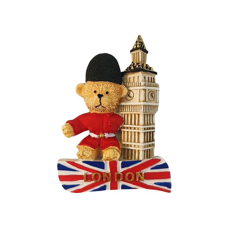 Inghilterra UK 3D Big Ben frigorifero magnete in resina viaggio souvenir fatti a mano casa e cucina decorazione Big Ben frigorifero collezione regalo