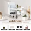Wood Mail and Key Organizer Multifunctional Mail and Key Rack Practical Mail and Key Shelf Wall Mounted Mail and Key Holder 5