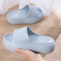 Thick Bottom Eva Slippers for Women Fashion Solid Color Platform Sandals Woman Summer 2025 Indoor Outdoor Non Slip Beach Slides 1