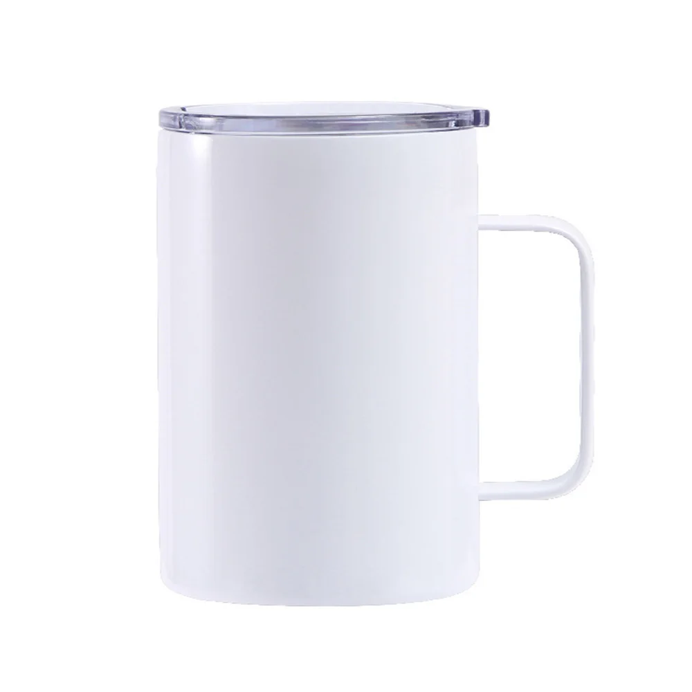 Insulated Stainless Steel Travel Tumbler - 16oz, BPA-Free with Handle and Lid