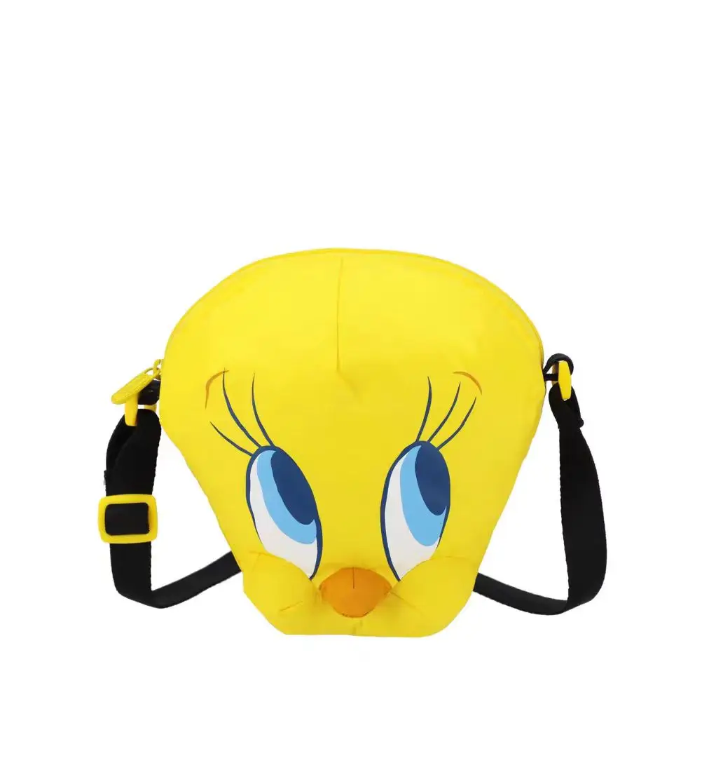 

Casual cartoon cute crossbody bag big eye yellow duck style bag