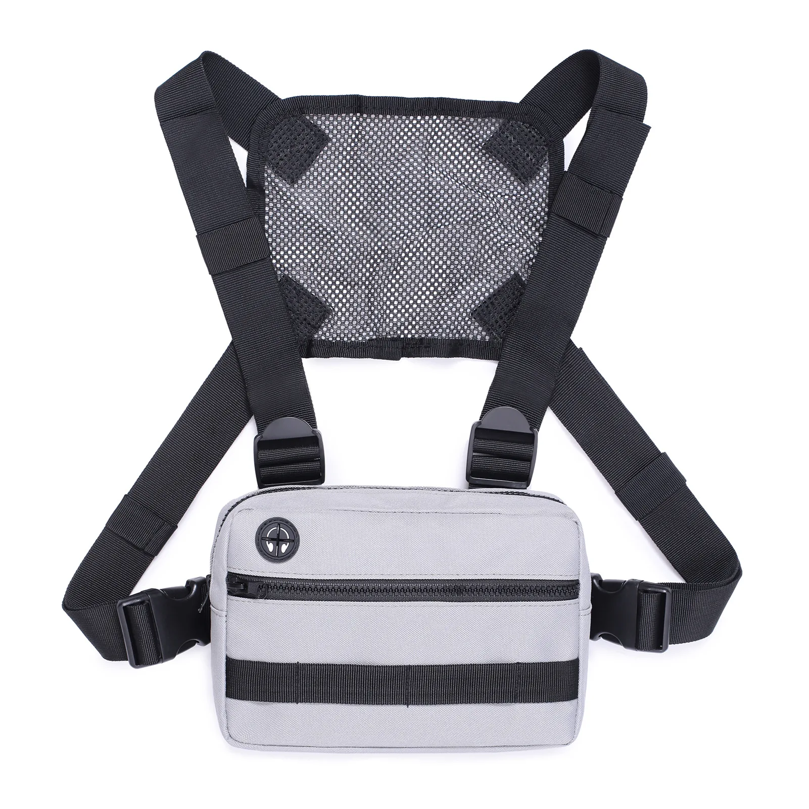 

1PCS Unisex Streetwear Chest Bag Vest Rig for Men Waistcoat Hip Hop Pouching Bag Tactical Belt Bag Fanny Waist Packs 4 Colors