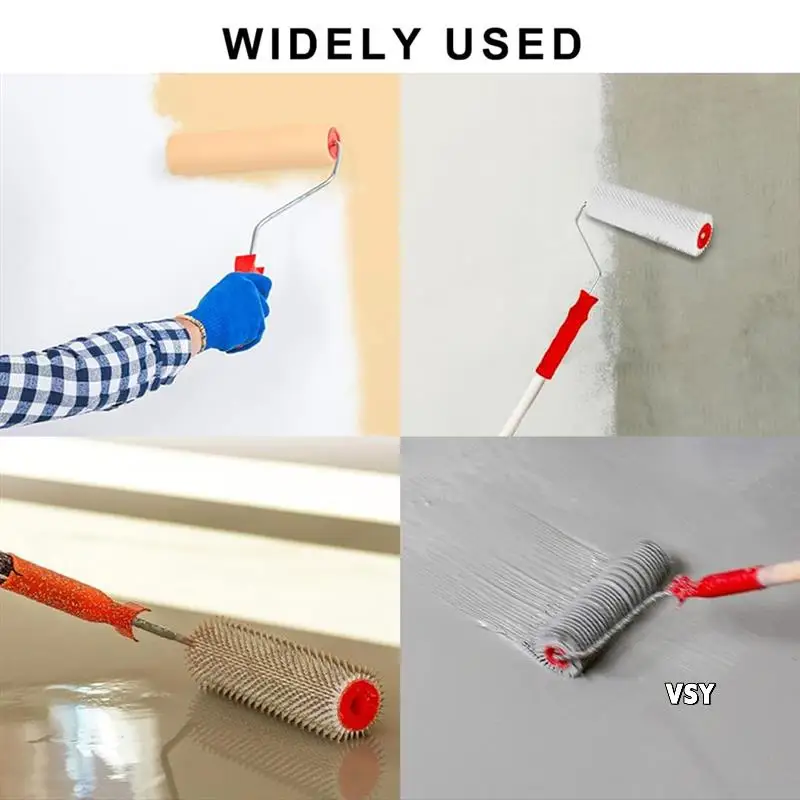 9인치 스크리드 스파이크 롤러 라텍스 바닥 셀프 레벨링 스파이크 롤러 (에폭시 바닥용)