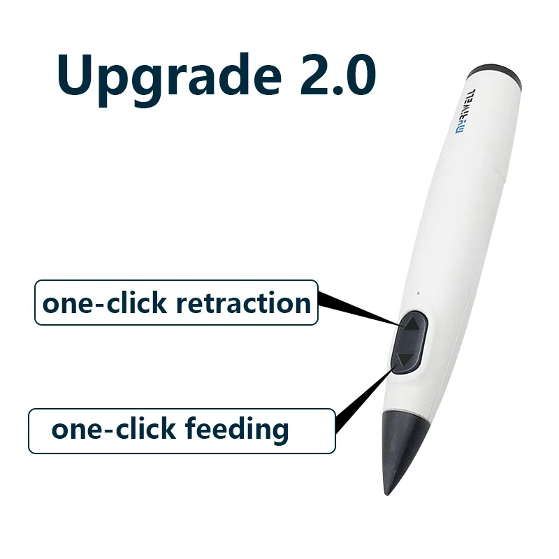 Myriwell RP300B 업그레이드 2.0 다색 PCL 필라멘트가 포함된 저온 3D 펜, 어린이를 위한 완벽한 새해 및 크리스마스 선물