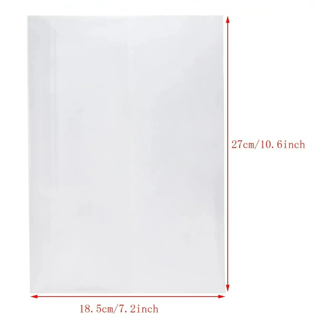 Clear Ultra-Thin Anti-Scratch Book Covers - 10-Pack for A4/Letter Size Textbooks and Notebooks
