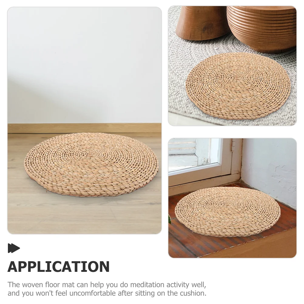 

Natural Traditional Cushion Round Cushion Woven Seat Cushion Round Mat for Sitting