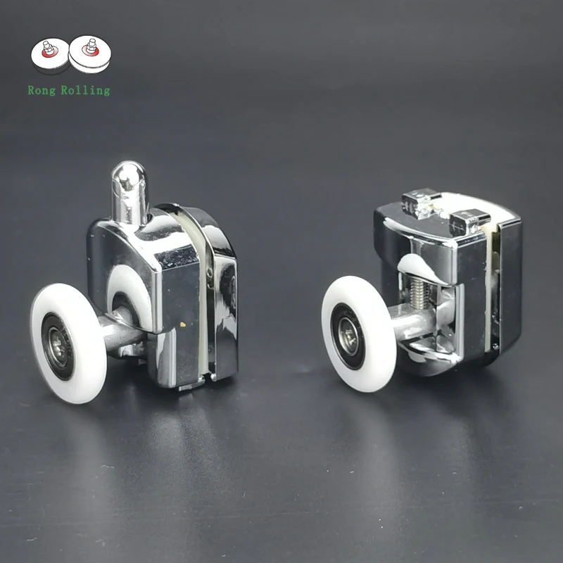 Shower door runner diameter 23mm 25mm shower room glass double pulleys Swing bathroom rollers hanging wheel nylon rollers shower door rollers,shower room pulley,shower room rollers,shower room accessories