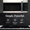 Over-the-Range Microwave Oven, 1.7 Cu. Ft. - 1000W - Auto Reheat, Multi-Stage Cooking, Melt/Soften Feature, Child Safety Lock 2