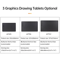 VINSA T1161 /T605/T906 Graphics Drawing Tablet Ultra-thin Art Creation Sketch with Battery-free Stylus 8 Pen Nibs 16384 Levels - Image 2