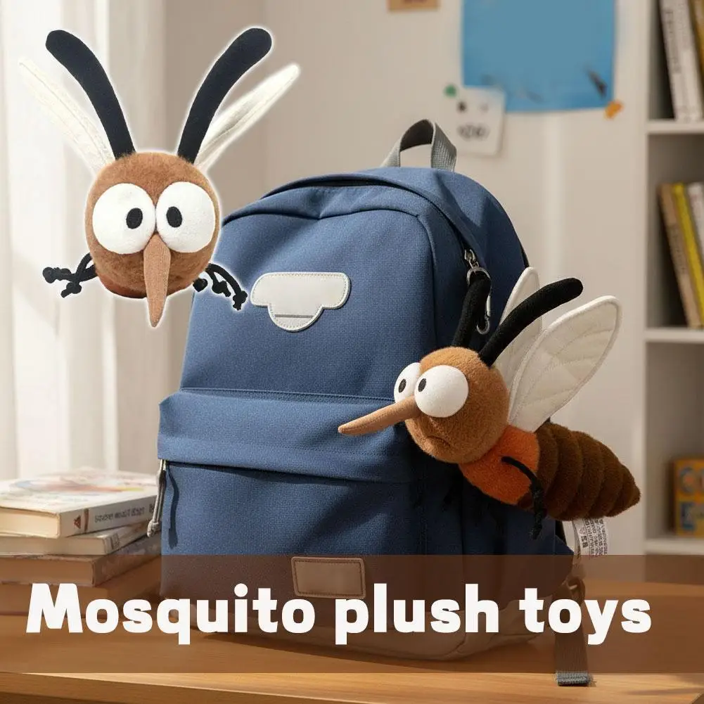Stuffed Animal Mosquito Plushie Funny Insect Soft Pillow Mosquito Insect Home Decoration Cartoon Stuffed Mosquito Gift - 2