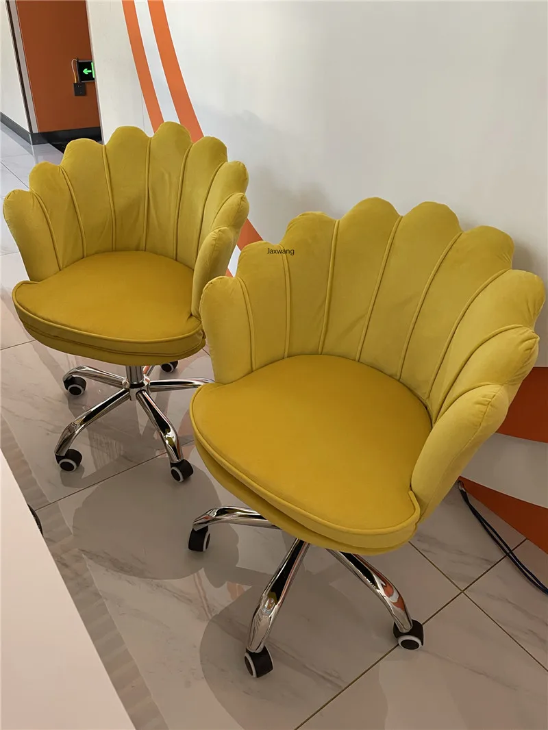 Description Picture 3 of itemDesigner Office Chairs Home Swivel Ins Computer Chair Petal Casual Girl Pink Cute Bedroom Desk Dormitory Student Office Armchair