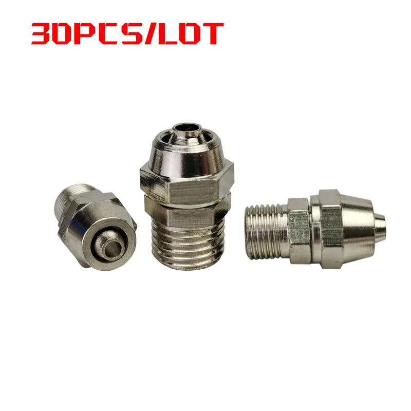 30PCS Pneumatic Fast twist Fittings OD 4/6/8/10/12mm Hose Tube M5/1/8''/ 1/4'' 3/8'' 1/2'' Thread  Quick Joint Coupler Connector