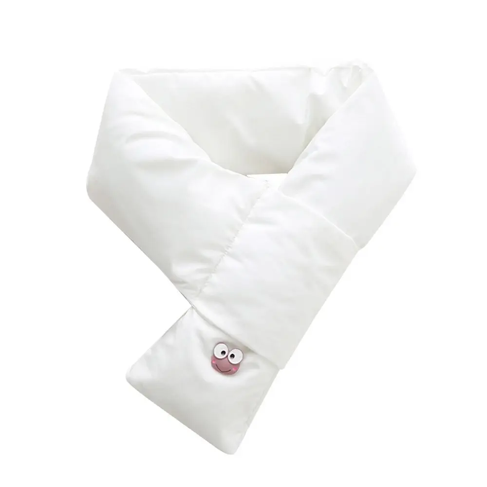 Bib Baby Thermal Neck Warmer Windproof Thickened Boys Girls Down Scarf Snap Fastener Neckerchief Snood Cowl Tube Autumn Winter