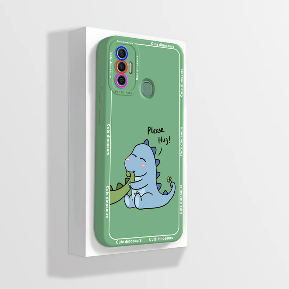 Cute Cartoon Flowers Silicone Phone Case - Soft Back Cover