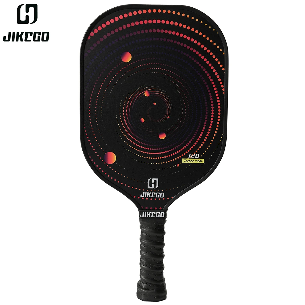 цена JIKEGO 16mm Pickleball Paddle Carbon Fiber Pickle Ball Racket Cover Professional Racquet Men Women