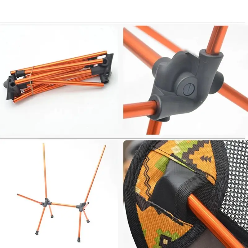 Outdoor Portable Folding Chairs with Carry Bag Heavy Duty 90kg Capacity Ultralight Camping Folding Chairs for Beach playeras