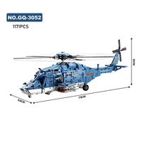 Technology Armed Helicopter Building Blocks Toys Air Forces Model Airplane Blocks Set Educational Toys For Boys Gifts 6