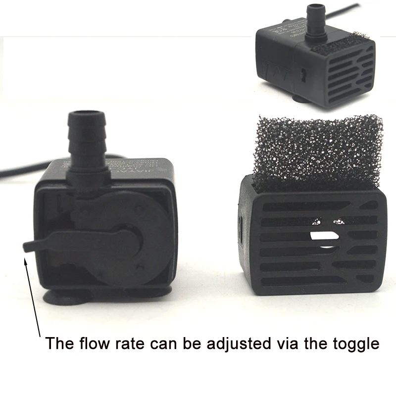 Ultra Quiet USB Aquarium Fish Tank Filtration Pump Mini Pet thumbnail 9