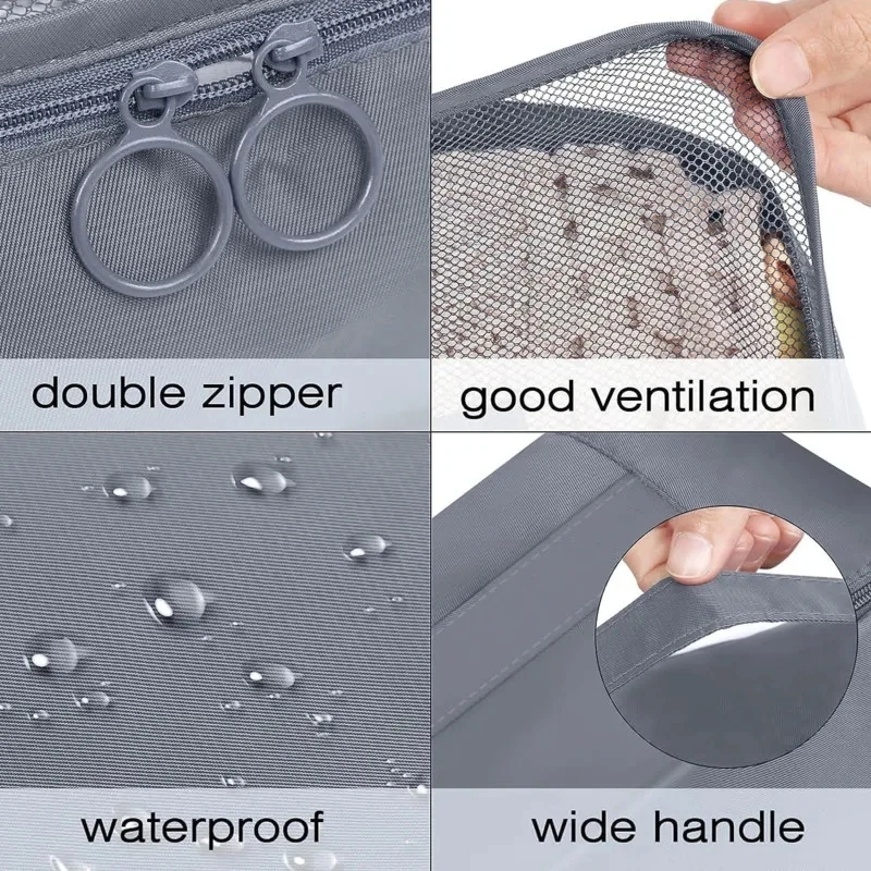 8Pcs/Set Travel Organizer Storage Bags Suitcase Packing Cubes Cases Travel accessories Wardrobe Luggage Clothes Shoe Pouch - Image 5