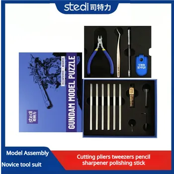 Stedi Model Building Tool Kit for Gundam Military Model Assembly Aid Nipper Tweezers Craft Knife Sanding Stick DIY Model Making 1
