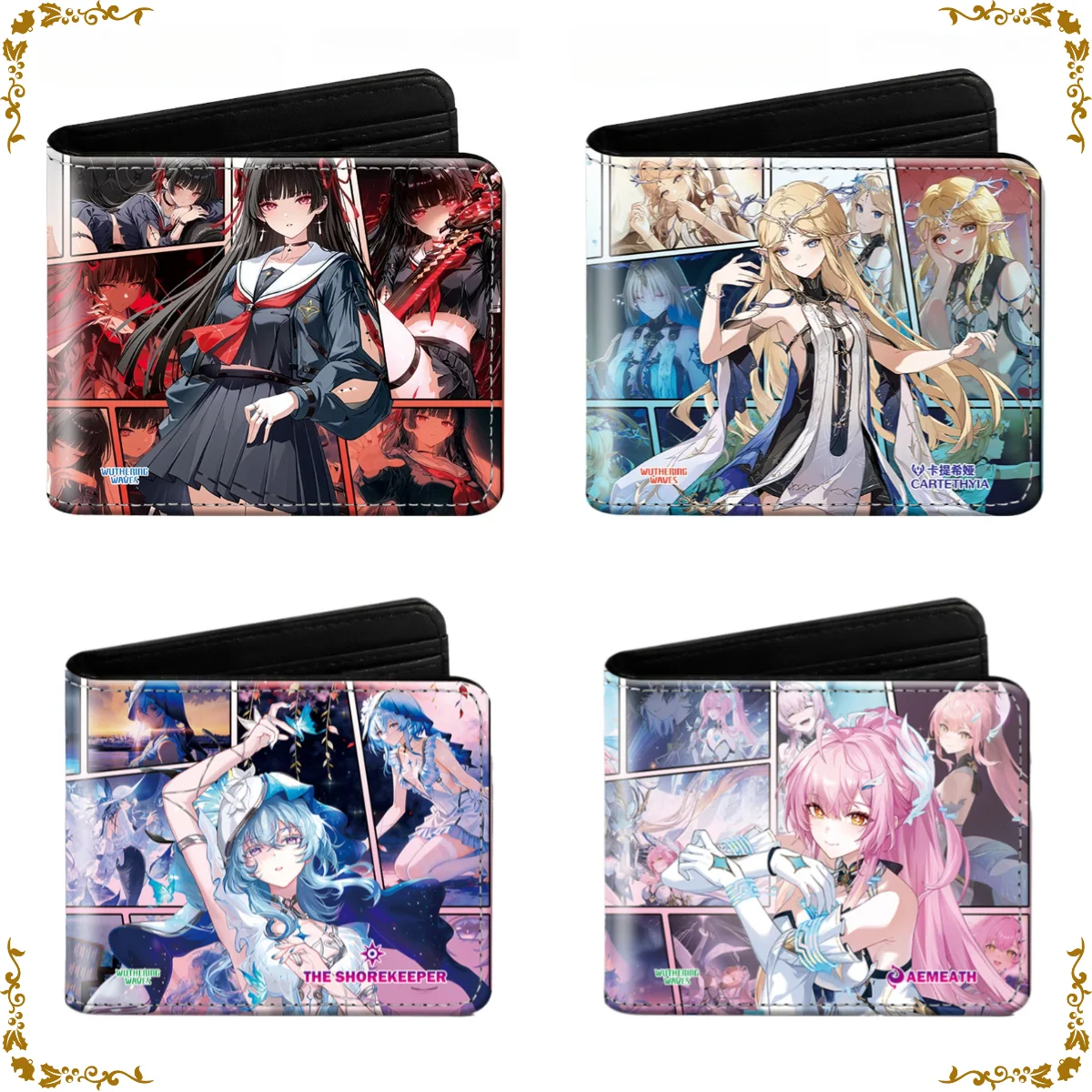 Anime-Inspired Cute PU Wallet – Stylish Short Bifold Cartoon Purse