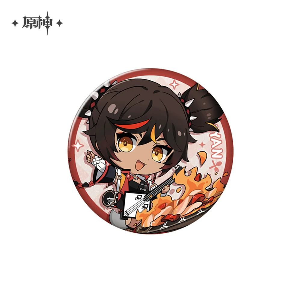 Anime Ornament Genshin Impact Cosplay Badge Pin