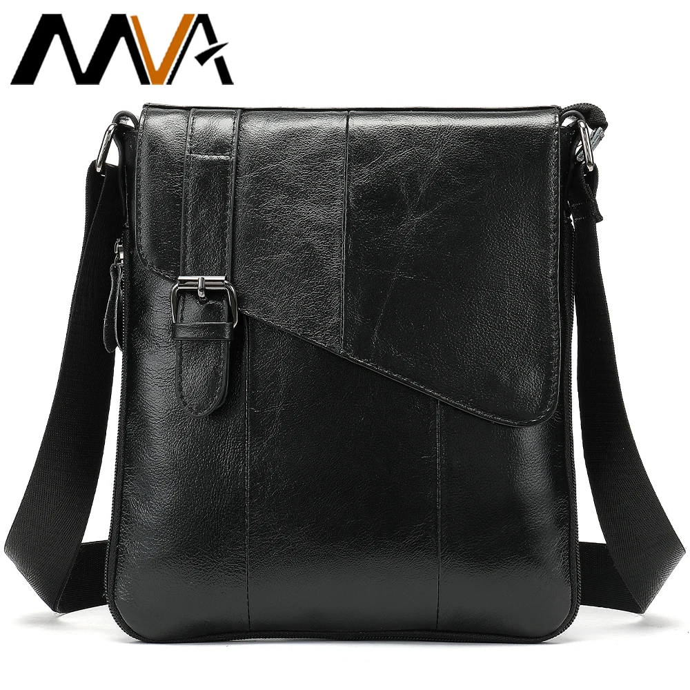 MVA Men's Shoulder Bag Genuine Leather Men's Casual Bag Men Messenger