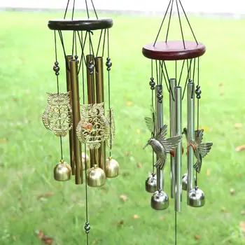 Owl Hummingbird Wind Chime 1
