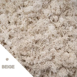 Lush Artificial Moss Grass for Decorative Crafts and Home Décor (White)