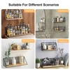 Spice Rack For Kitchen Hanging Wooden Spice Jar Storage Shelf Wall Kitchen Organizer Seasoning Holder Kitchen Accessories 5