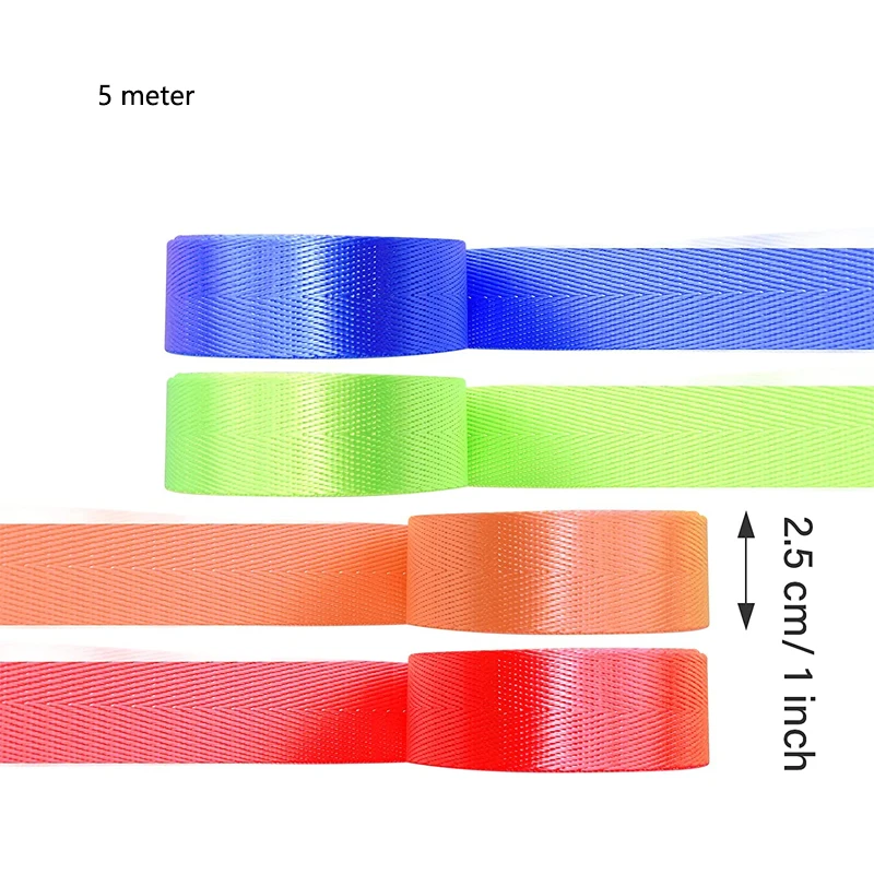 5Meters 25mm Colored Nylon Webbing for Backpack Strap Car Seat Belt Ribbon DIY Garment Binding Tape Sewing Accessories webbing ribbon nylon webbing nylon webbing tape