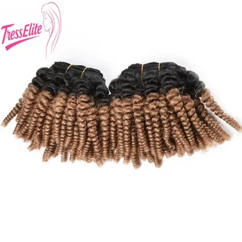 Di alta Qualità 1b/30 Afro Crespo Africano Curl Fasci di Capelli Umani Due Colori Tessitura Dei Capelli Texture Morbida Aspetto Naturale Facile Manutenzione