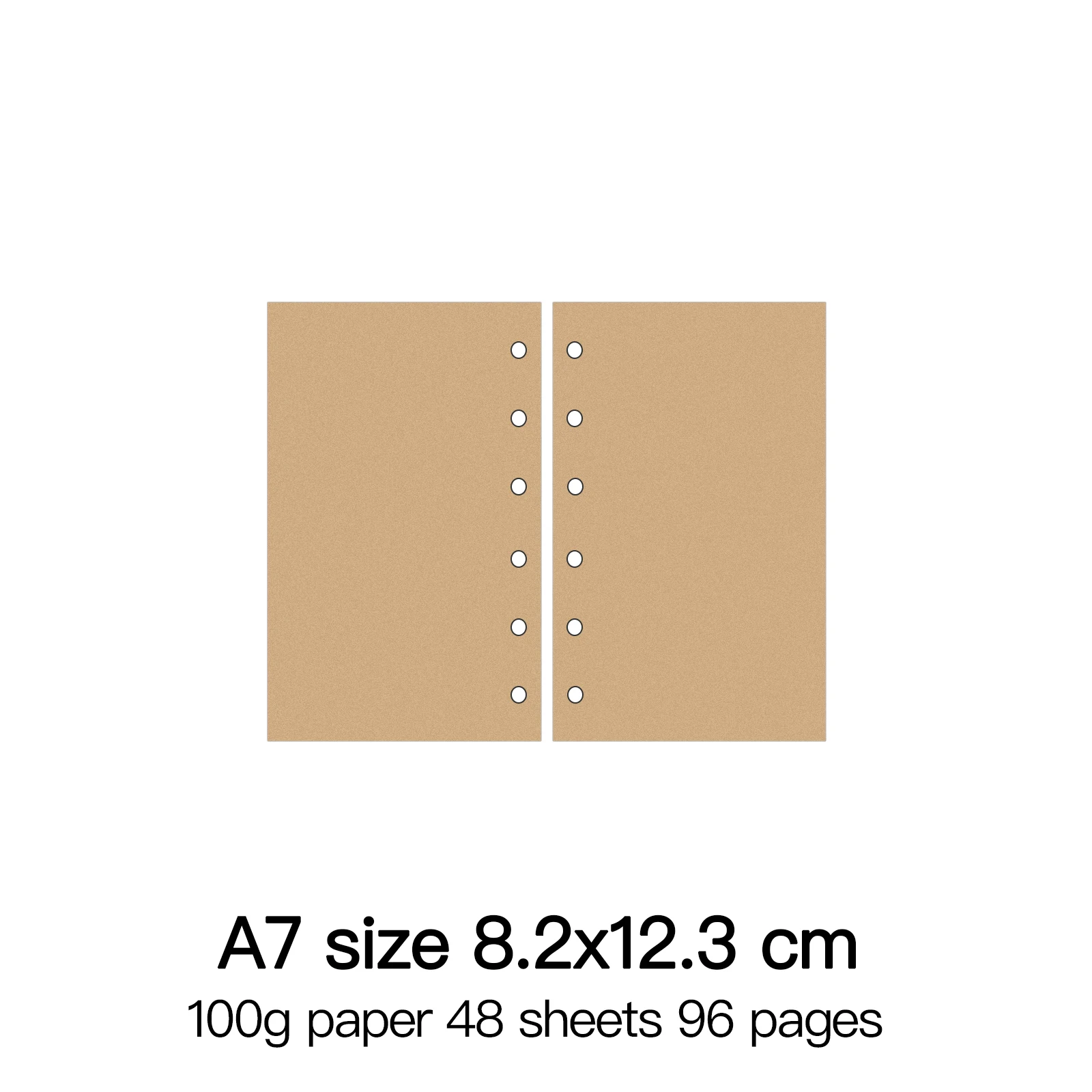 Premium Loose Leaf Spiral Notebook with High-Quality 100g Paper Inserts