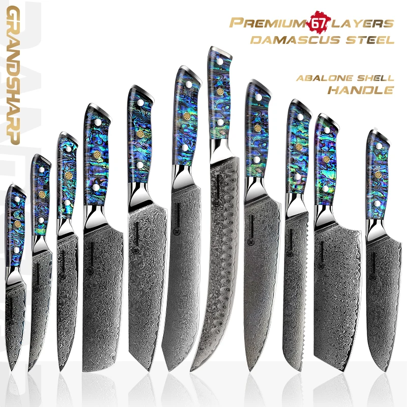 Ikigai Chef Knife Set - Professional Japanese Knives with Damascus