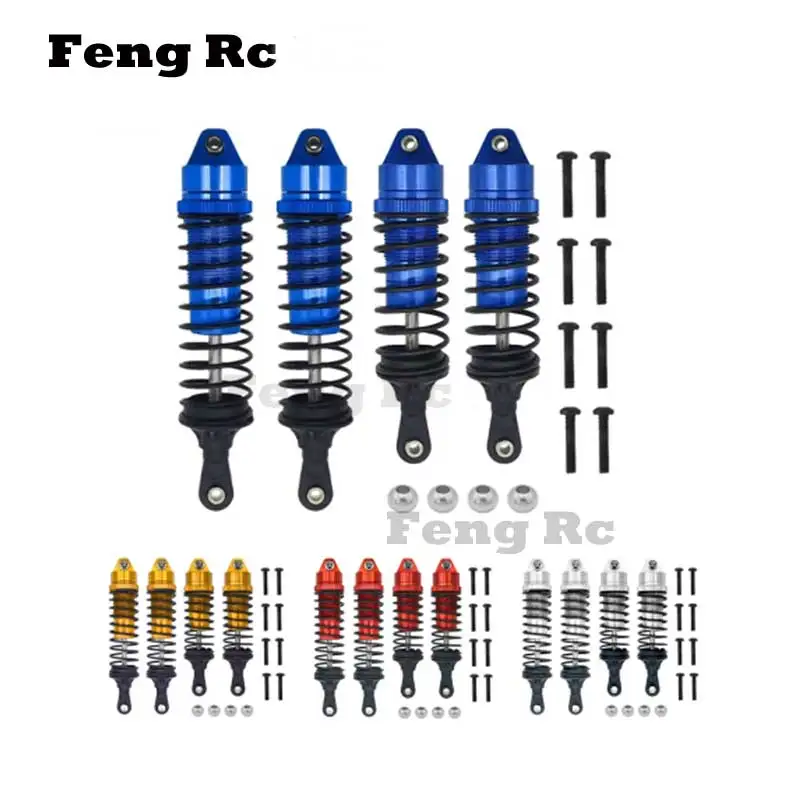 

4pcs Metal Front And Rear Shock Absorber For Traxxas Slash 4X4 VXL 2WD Rustler Stampede Hoss 1/10 RC Car Upgrades Parts