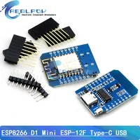 D1 Mini TYPE-C / MICRO ESP8266 ESP-12F CH340G V2 USB D1 Mini WIFI Development Board D1 Mini NodeMCU Lua IOT Board 3.3V With Pins - Image 6