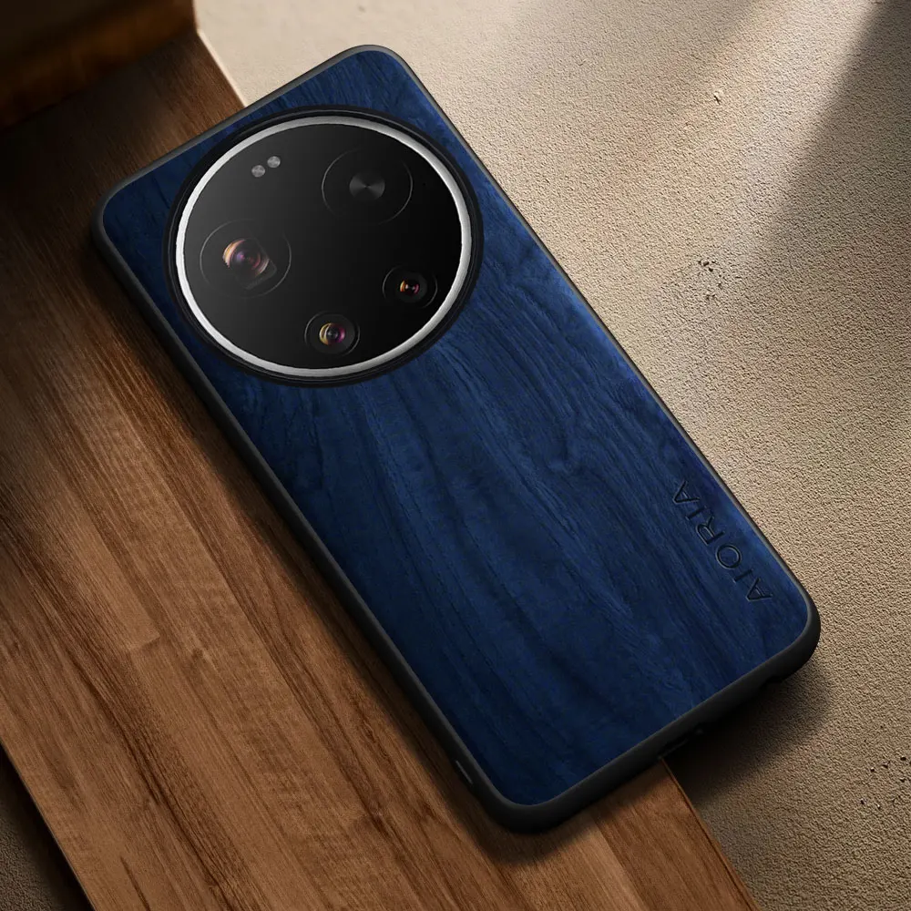 Modern Stylish Wooden Pattern PU Leather Case – Premium Cover
