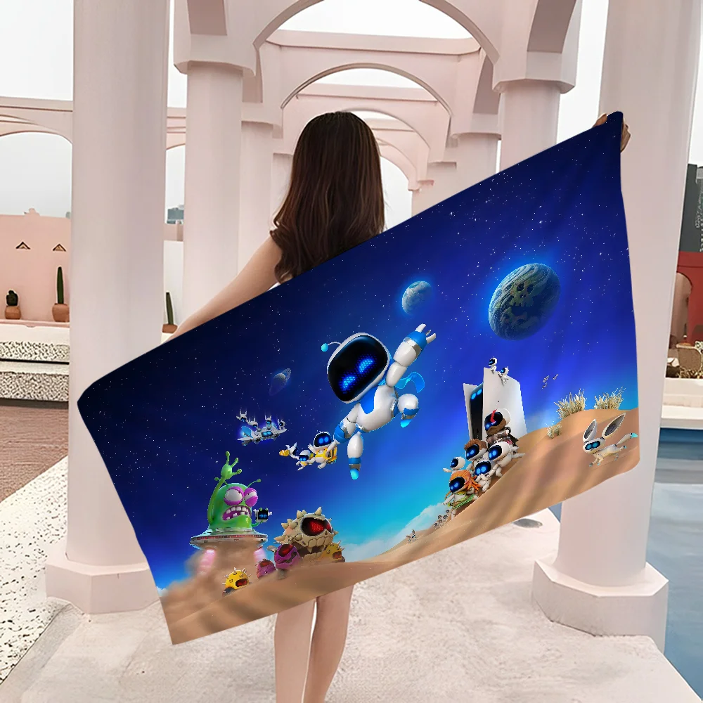 A-Astro B-Bot Game Robot Anime Beach Swimming Towel Soft Absorbent Washcloth Children's Gifts for Kids Travel Camping Gym 6